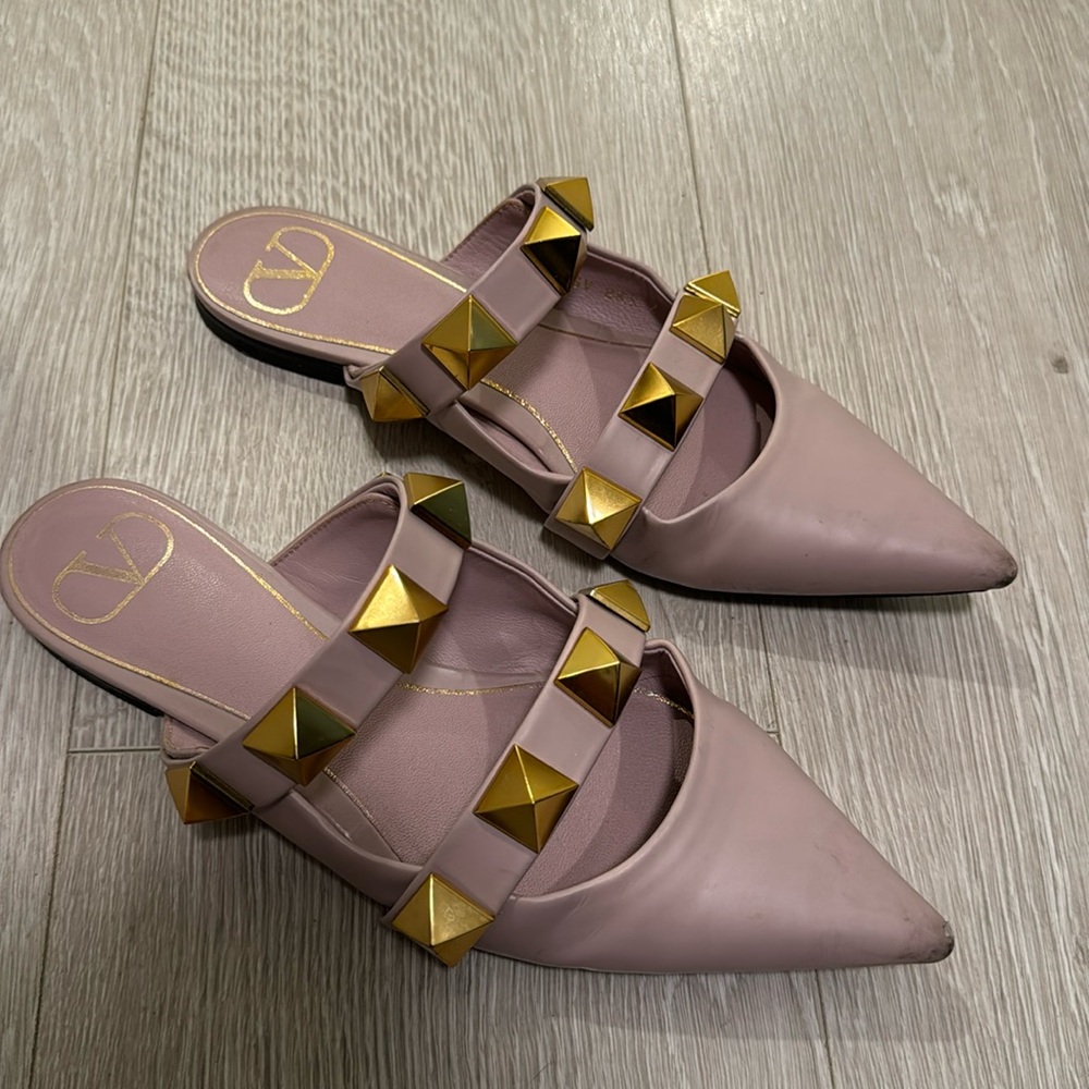 Valentino Leather Mules